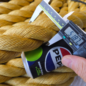 조경로프 황토색 절단판매 화단 조경 산책로 경계 밧줄 동아줄 50mm