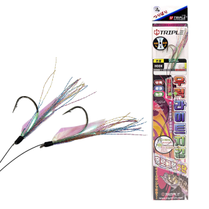 선상 우럭 채비 외수질 라이트지깅 2단 세이코 홀로그램 틴셀