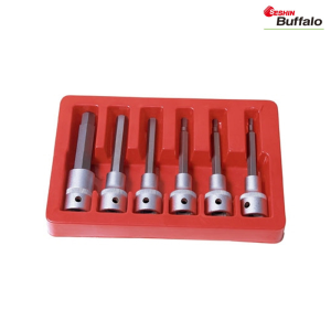 세신 육각비트 소켓 세트 롱 육각렌치 복스알 1/2 mm 6pcs