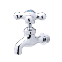 국산 수도 꼭지 원터치 커플링 십자 수전 발코니 밸브