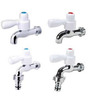 국산 수도 꼭지 원터치 커플링 원스톱 수전 발코니 밸브