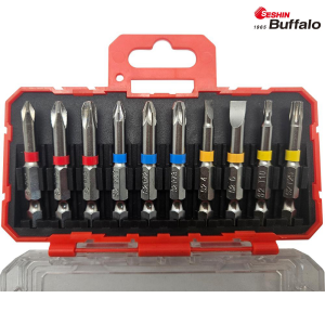 십자 드라이버 비트 세트 10종 전동드릴 일자 별비트 얇은 정밀 십자비트