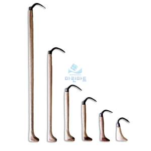 나무 갈고리 목요구 마대 얼음 가마니 갈퀴 수산 어판장 어선 가프 후크