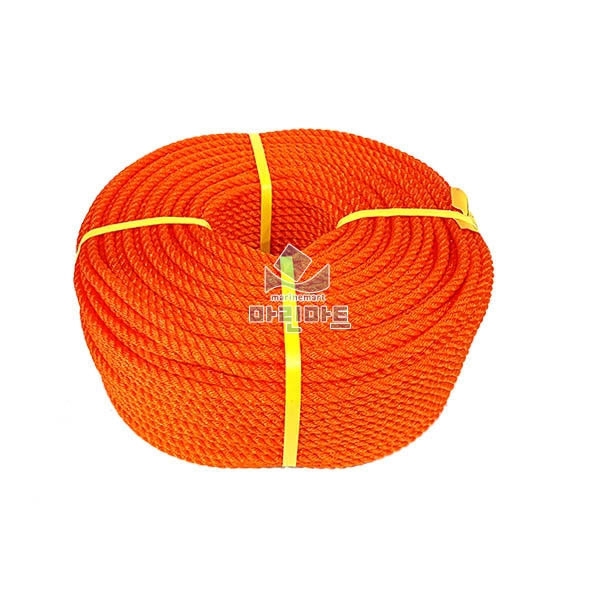 오렌지 피이로프 밧줄 안전 로프 200m
