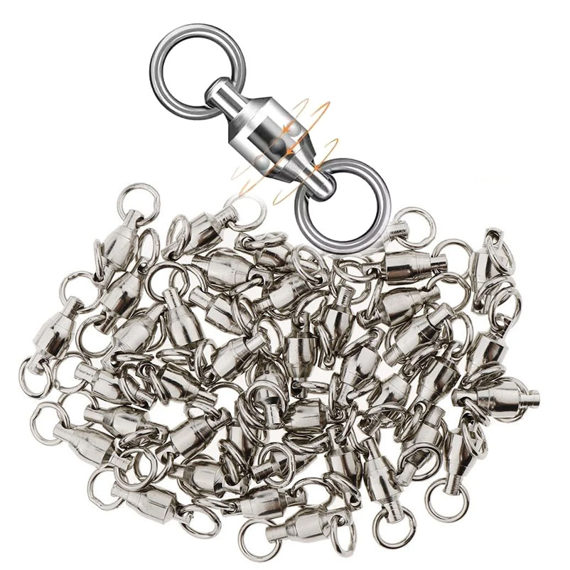 볼베어링 도래 벌크 100개 지깅 선상 자작채비