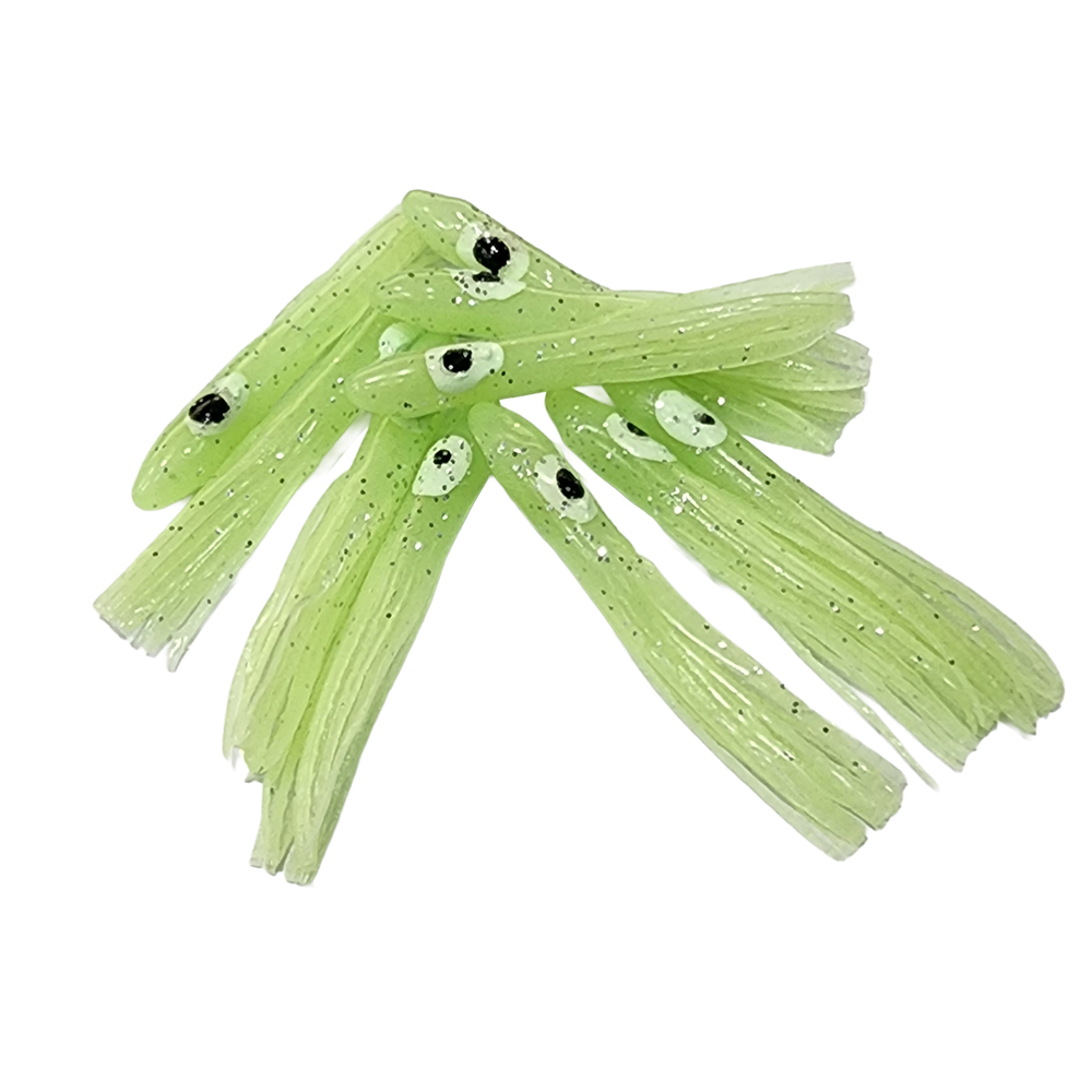 야광 꼴뚜기 루어 웜 축광 미니 갈치채비