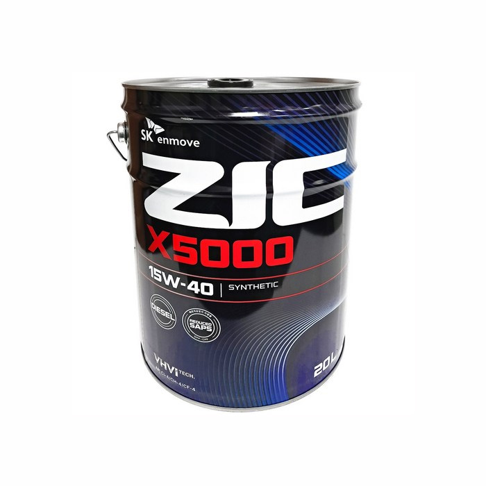엔진오일 디젤 ZIC X5000 15W-40 20L