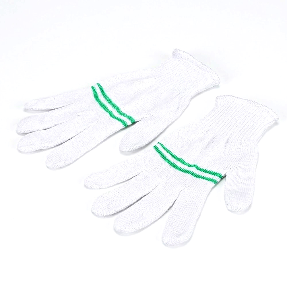 표백 면장갑 줄무늬 장갑 두줄 기사장갑 수산 회집