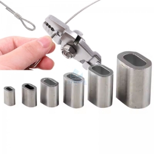 알루미늄 페럴 페룰 슬리브 터미널 압착 와이어 로프 고정 클립