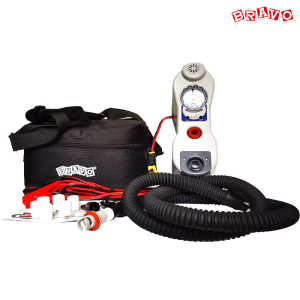 브라보 에어펌프 고무 콤비 보트 캠핑매트 공기주입기 450L