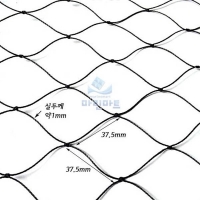 흑색 그물망 울타리망 양계망 닭장 메쉬망 2.1m 5.3m x 길이선택