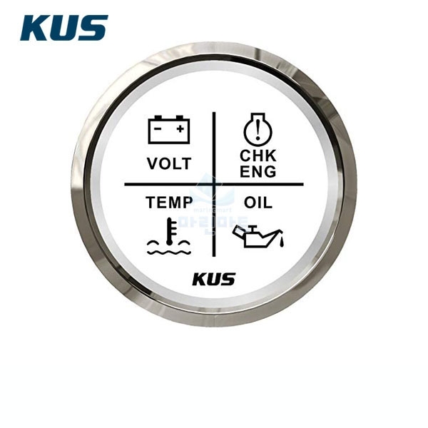 볼트미터 엔진체크 온도 오일 게이지 4기능 알람 보트