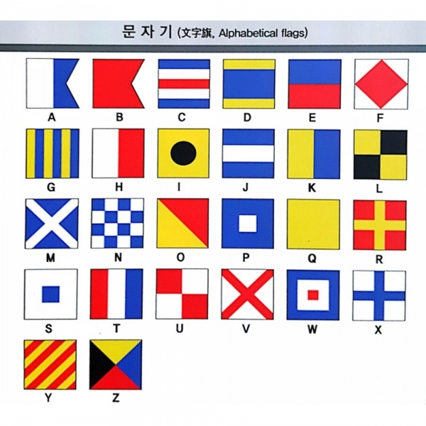 국제신호기(문자기) ALPHABET (90 X 120 CM) INT'L SIGNAL FLAGS
