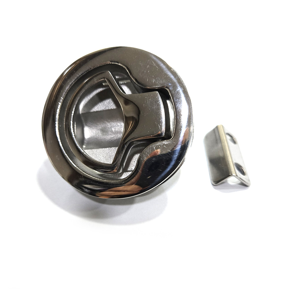 스텐 원형 도어 래치 열쇠X 도어락 문고리 가구 손잡이