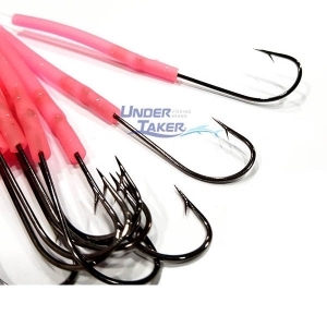 갈치 낚시 묶음바늘 고축광 케이무라 야광 대미늘 핑크 10개