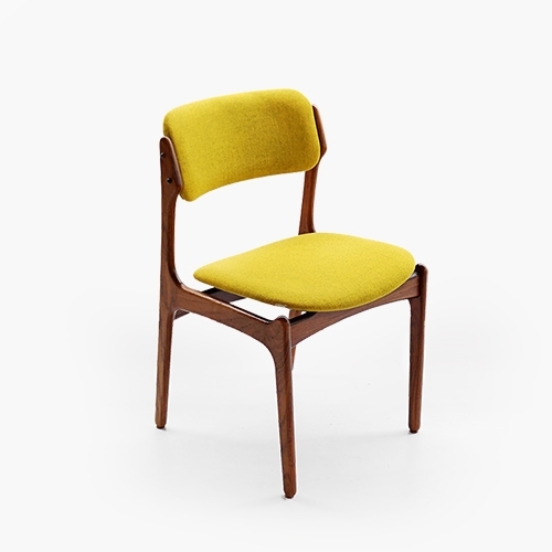 Dining Chair (Designer. Erik Buck)-Mustard Mellange (CB223056) / Sold