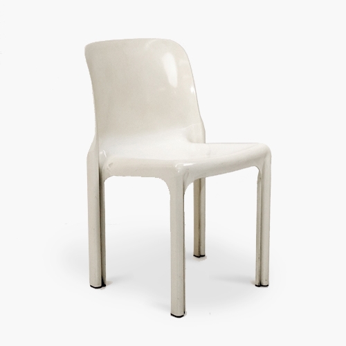 Selene Chair by Vico Magistretti / Ivory