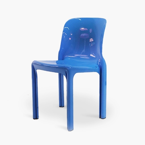 Selene Chair by Vico Magistretti / Blue