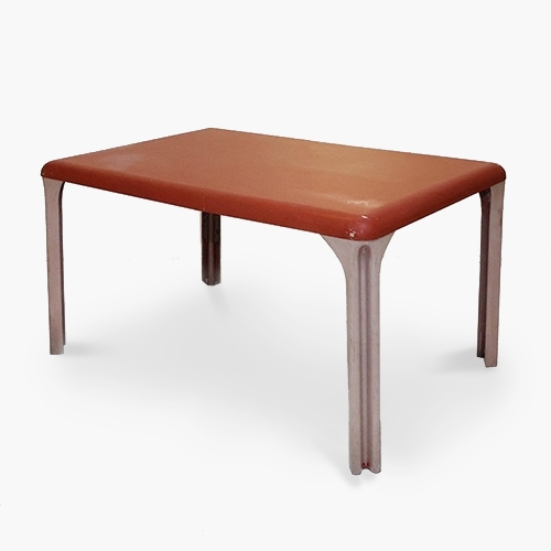 Stadio Table by Vico Magistretti / Red Brown