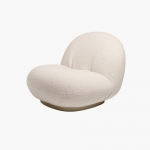 Pacha Lounge Chair (White / Pearl Gold)