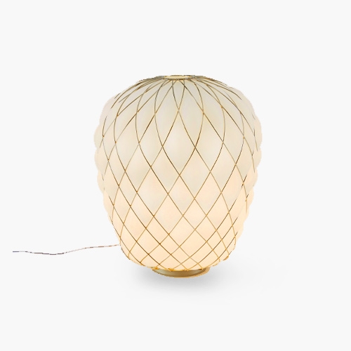 Pinecone Table/ White Ø50