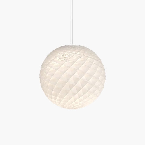 Patera Pendant 600 (Matt White-PVC)