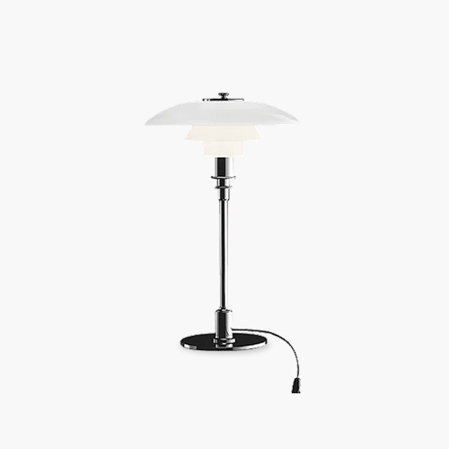 PH 3/2 Table (White-Opal Glass / Chrome)