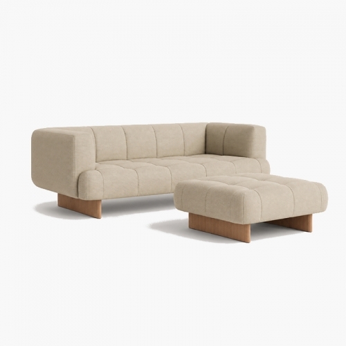 Quilton Lift 2 Seater Sofa Ottoman Set