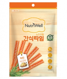 뉴트리웰 간식타임 치킨사사미 70g