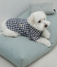 스몰스터프 CHECK COTTON PAJAMAS NAVY