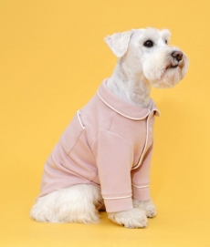 플로트 실내복파자마셔츠 강아지옷 인디핑크