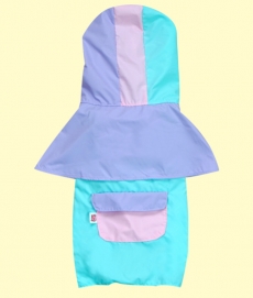 헤이제리 Color Block Poncho Raincoat [Cotton Candy]