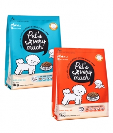 페츠베리머치 눈물 알러지 단일단백질 반 습식 사료 연어, 오리(1kg,3kg,5kg)