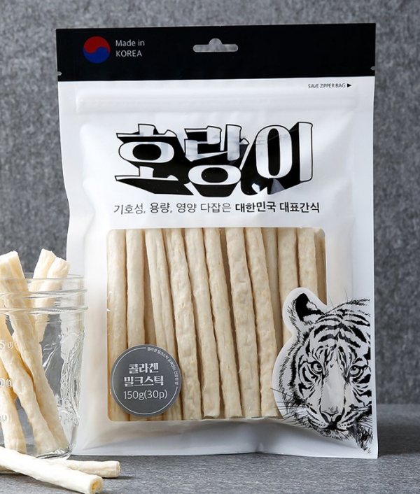 100% 국내산 호랑이 독 콜라겐 밀크스틱 150g (30p)