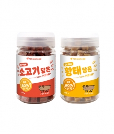 닥터.오 닭고기,연어,황태,소고기 담은 위드 햄프 150g