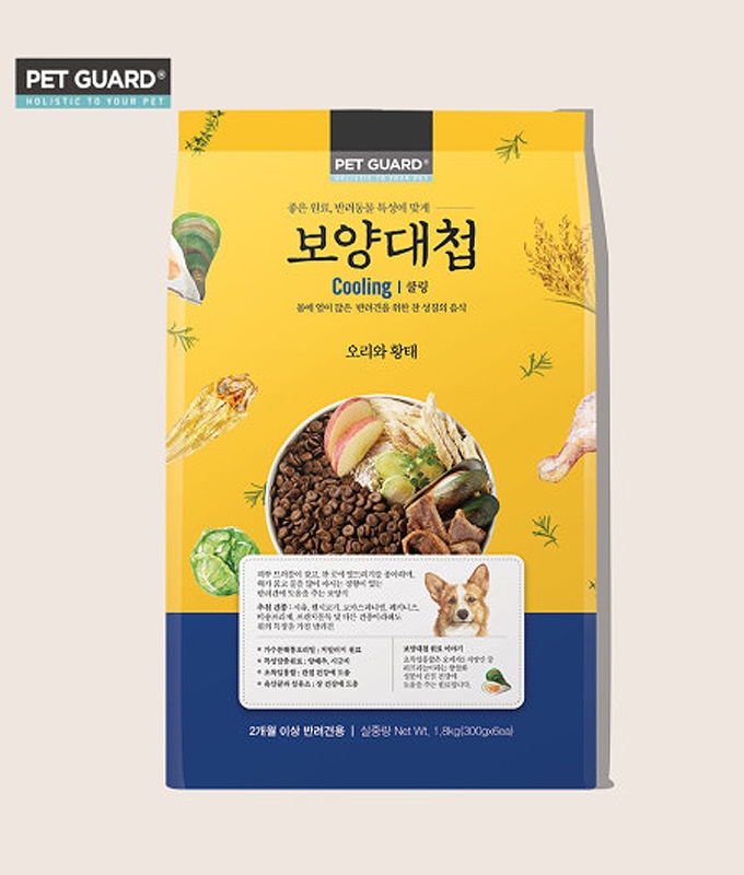 간식증정 보양대첩 가수분해 쿨링 사료 오리와 황태 1.8kg