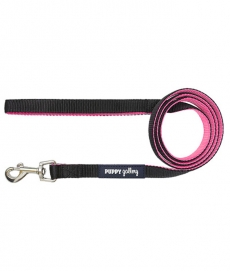 퍼피갤러리 강아지 리드줄 Tokyo Ginza Lead (Black&Pink)