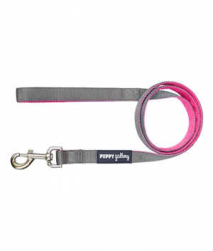 퍼피갤러리 강아지 리드줄 Tokyo Ginza Lead (Grey&Pink)