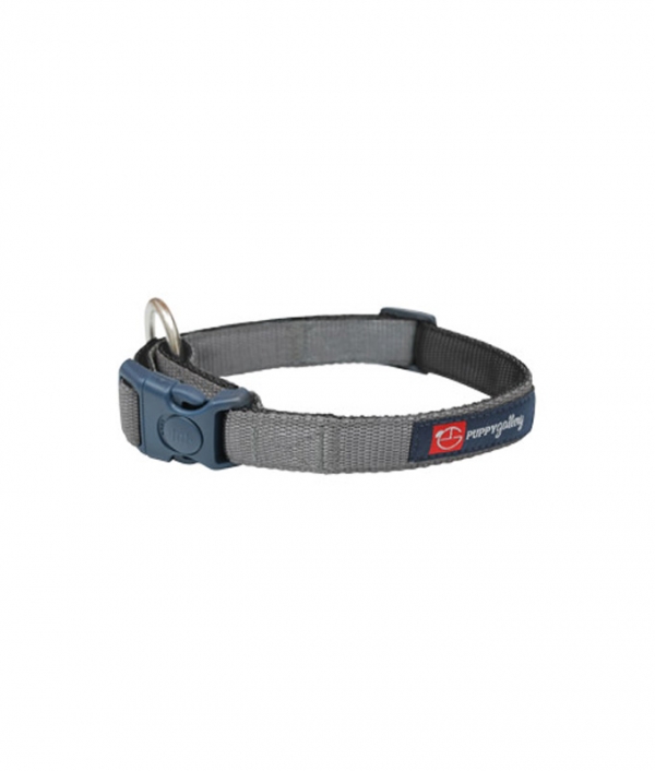 퍼피갤러리 목줄 Tokyo Ginza Collar (Grey&Black)