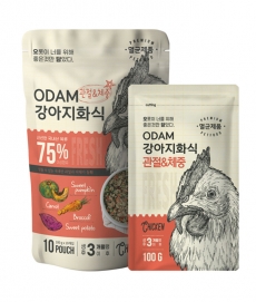 오담 그레인프리 강아지 화식 관절건강&체중관리 치킨 1kg (100g*10개)