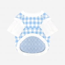 키니키니 BRUNCH CHECK TSHIRT-BLUE(반팔티)