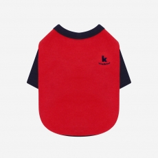 키니키니 KINI SMILE VOLUME LOGO SHORT SLEEVE-RED(반팔티)