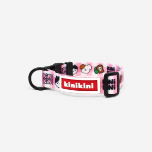 키니키니 BRUNCH CHECK COLLAR-PINK(목줄)