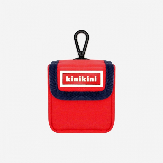 키니키니 SIGNATURE LOGO SUPPLEX POOP BAG-RED(풉백)