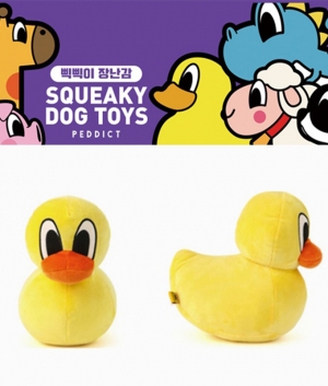 페딕트X팬콧 POP DUCK 삑삑이 장난감