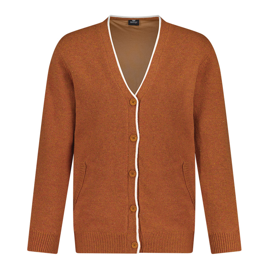 울혼방 방풍 남성 골프 니트 가디건