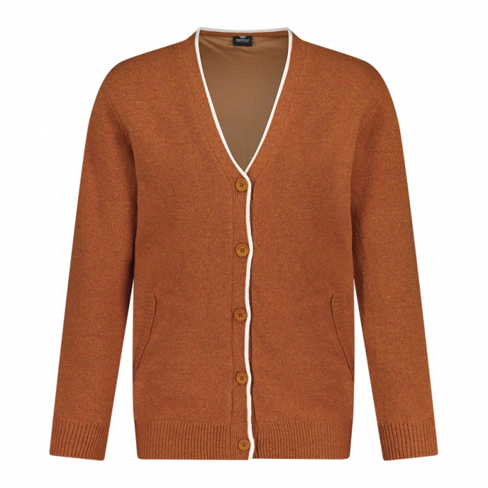 울혼방 방풍 남성 골프 니트 가디건