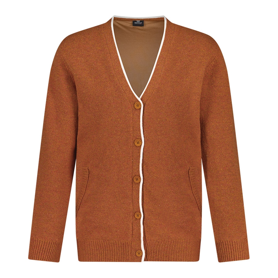 울혼방 방풍 남성 골프 니트 가디건