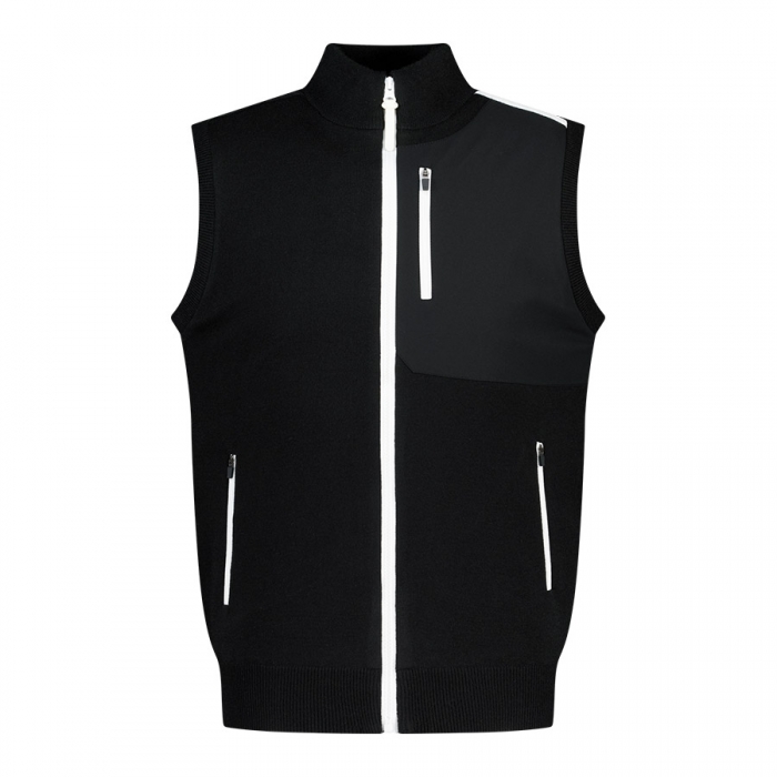울혼방 방풍 남성 골프 니트 조끼