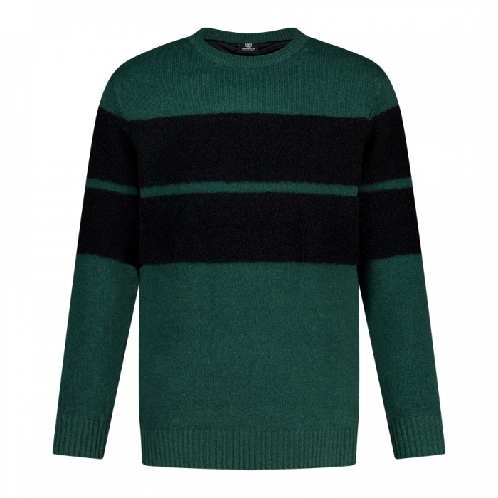 울혼방 방풍 라인부클 남성 골프 니트